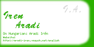 iren aradi business card